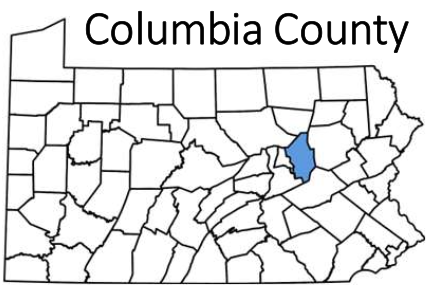 Columbia County map