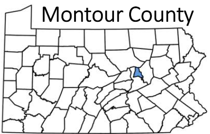Montour County map