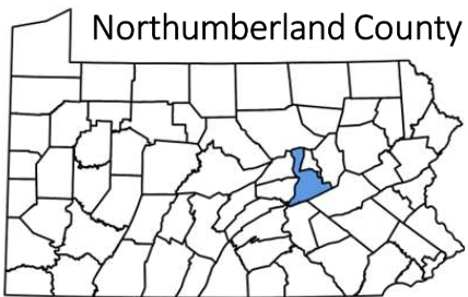 Northumberland County map